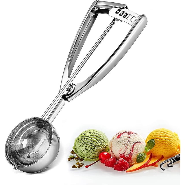 Large 304 Stainless Steel Cookie Scoop with Easy Trigger - 6.3cm Size