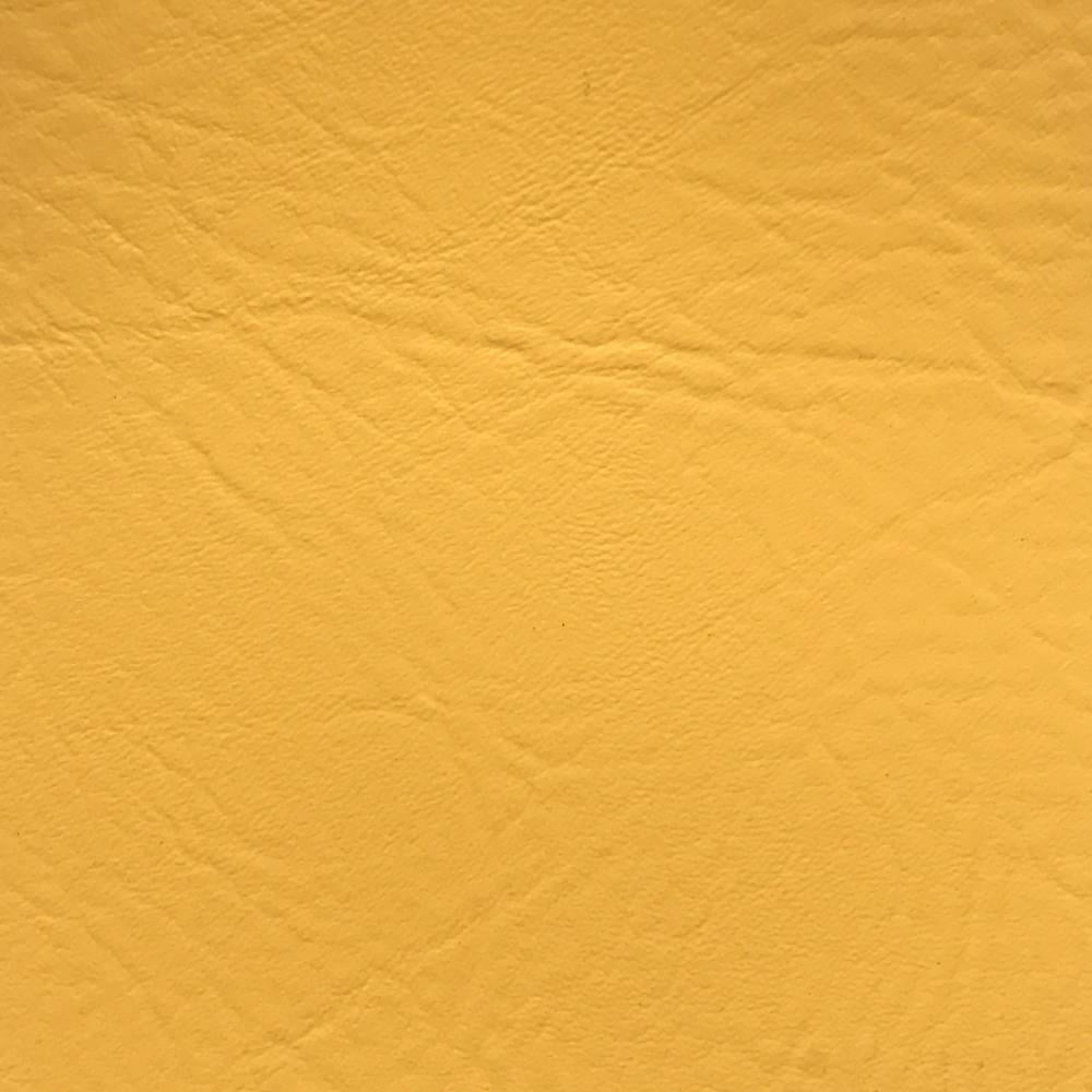 Shiny Yellow PVC Vinyl Pleather Fabric Remnant
