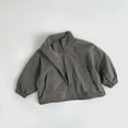 thumbnail image 2 of YunPes Toddler Boys Lightweight Jackets Baggy Mandarin Collar Zip Up Windbreaker with Pockets Kids Summer Thin Sun Protection Clothing, 2 of 9