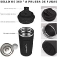 thumbnail image 4 of Taza Termo de Acero Inoxidable con Tapa, para Bebidas Frías y Calientes, para la Oficina, el Automóvil y el Parque, 4 of 4