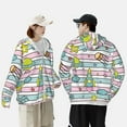 thumbnail image 6 of Sigee Space Doodle Print UPF50+ Men's Sun Protection Hoodie Shirt SPF UV Shirt Long Sleeve Fishing Outdoor Lightweight, S-3XL, 6 of 9