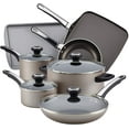 thumbnail image 2 of Farberware 17 Piece Nonstick Cookware, Chocolate, 2 of 9