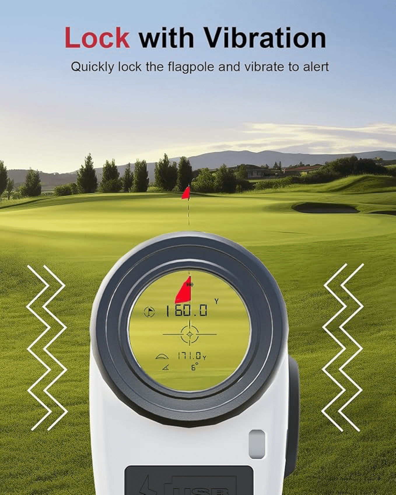Deason Golf Rangefinder with Slope,7X Magnification Laser Rangefinder, Rechargeable Range Finders Golfing with Flag Lock Vibration