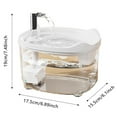 thumbnail image 2 of TAROFISH Triple Filter Pet Water Fountain 2025 50.72oz/1.5l Automatic Cat Dog Quiet with LED Indicator for Cats Dogs,White, 2 of 5