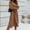 Khaki, variant on Aueoeo Long Maxi Shirt Dress for Womens Casual Elegant Button Front Collar Long Sleeve Loose Midi Dresses with Belt