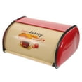 thumbnail image 6 of NUOLUX Bread Storage Box 34X23X15Cm 1Pack Iron Red For Kitchen Counter And Table Decoration, 6 of 8