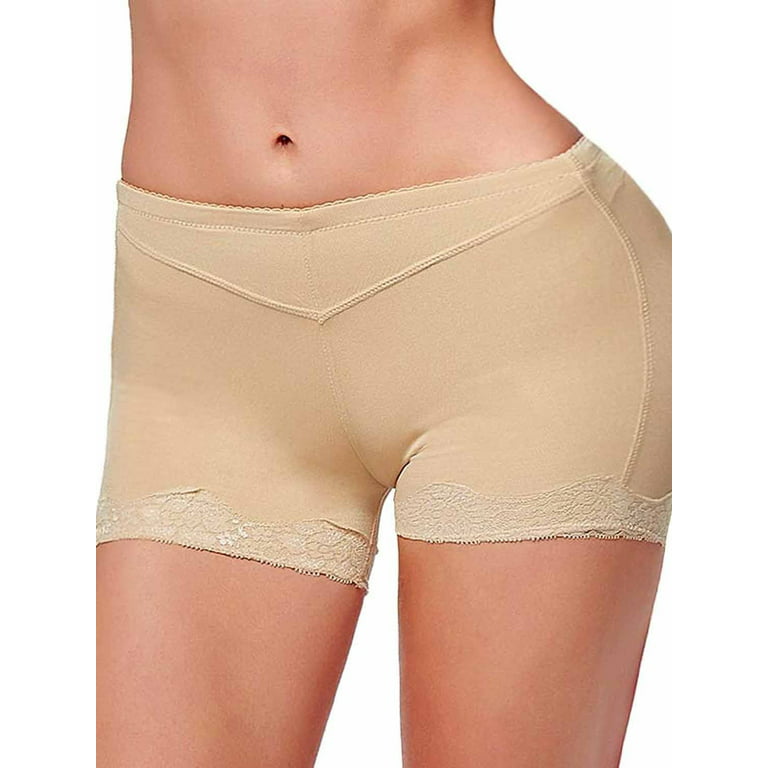 SAYFUT Women's Seamless Sexy Lace Butt Lifter Hip Enhancer Boyshorts Body  Shaper Pants Tummy Control Panties Shapewear Underwear 