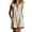 *Beige, variant on VBVC Women's Crew Neck Sleeveless Shift Dress,Color Block Trim Tunic Dress For Women,Ladies' Casual Button Detail Mini Dress with Pockets,White,S-2XL