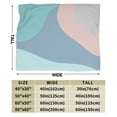 thumbnail image 5 of Abstract Line Art Throw Blanket, Anti-Pilling Ultra-Soft Micro Fleece Cover Blanket for Bed Sofa, for All Seasons, 60"x50", 5 of 9