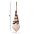thumbnail image 3 of 7.48" Christmas Gnome Ornaments with LED Light, Colorful Gnomes Christmas Tree Hanging Decorations, Glowing Xmas Dolls for Xmas Tree Home Party Holiday Door Decor, 3 of 7
