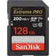 thumbnail image 1 of Tarjeta de memoria SanDisk Extreme PRO SDXC 128GB UHS-I C10 V30 4K, 1 of 6