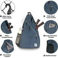 thumbnail image 6 of A11N Pickleball Bag, Reversible Crossbody Sling Bag/Backpack for Women Men, 6 of 7