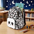 thumbnail image 3 of Bulopur Black White Cool Panda Print Kids School Backpack Set 4 Pcs Breathable Durable Kids School Bag with Lunch Box, Pencil Case and Water Bottle Cover for Kids, 3 of 7