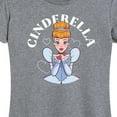 thumbnail image 3 of Disney Princess - Cinderella Kiss - Women's Short Sleeve Graphic T-Shirt, 3 of 5