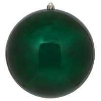 Vickerman 4.75" Midnight Green Shiny Ball Ornament, 4 per Bag