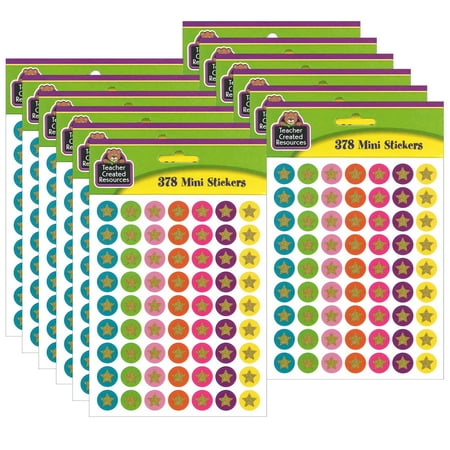 UPC: 0194629035885 | Teacher Created Resources Confetti Stars Mini Stickers 378 Per Pack 12 Packs