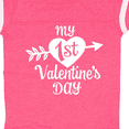 thumbnail image 4 of Inktastic My First Valentine's Day with White Heart and Arrow Boys or Girls Baby Bodysuit, 4 of 5