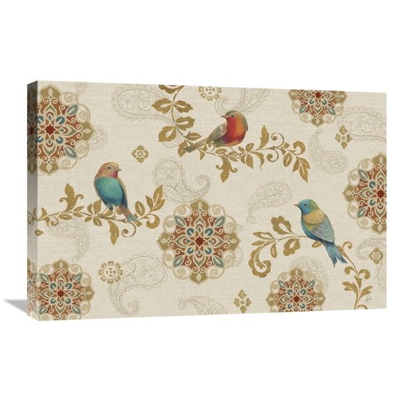 Global Gallery Daphne Brissonnet 'Bird Rainbow IA' Canvas Wall Art