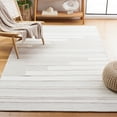 thumbnail image 2 of SAFAVIEH Kilim Adam Striped Polyester Area Rug, Ivory/Beige, 4' x 6', 2 of 8