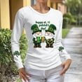 thumbnail image 5 of ClodeEU Women's St Patrick's Day Sweatshirt ,Cute Long Sleeve Pullover Top B-White,Womens Plus XXXL, 5 of 6