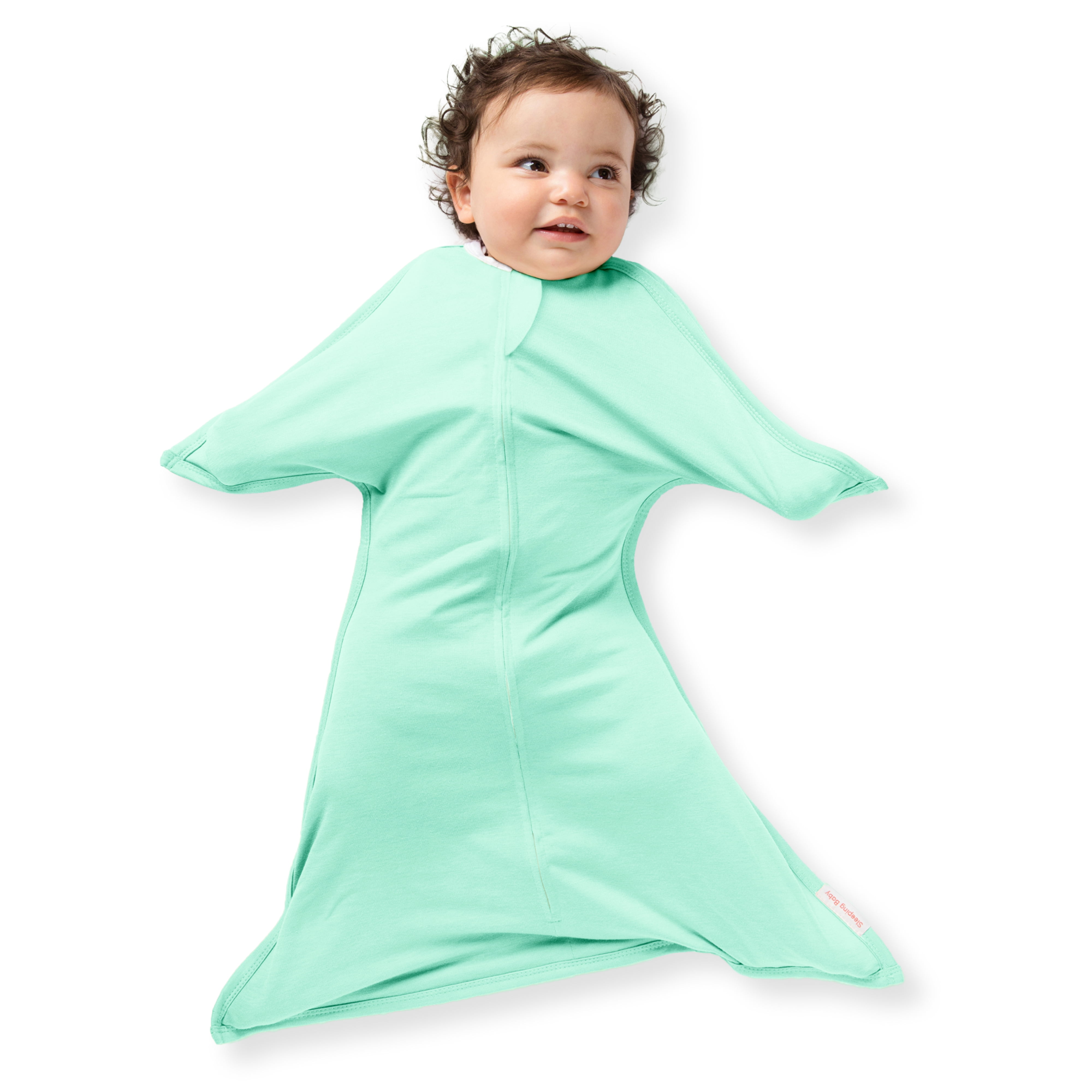SleepingBaby Zipadee-Zip Transition Swaddle for Self-Soothing & Better Sleep, 2-Pack, Mint, Large (12-24 Months)