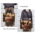 thumbnail image 6 of 16" Laptop Briefcase for Work Travel Laptop Shoulder Bag Carrying Handbag Laptop Case Red and White Scented Candles Pattern, 6 of 8