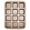 Brown, variant on Amonsee Mini Loaf Baking Pans 12 Cavity Brownie Baking Pan Carbon Steel Muffin Bakeware Cupcake Bread Divider Mold,Mini Loaf Pans for Baking Bread