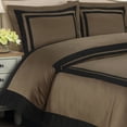 thumbnail image 2 of Luxury Soft Hotel 100% Cotton 300 Thread Count Duvet Cover Set - King/California King - Taupe, 2 of 2