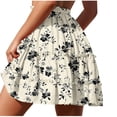 thumbnail image 3 of Jupe Ajustable à Cordon en Dentelle à Imprimé Floral d'Été pour Femmes, Polyester, Sans Manches, Col Rond, Style Décontracté, Taille Ajustée, 3 of 8