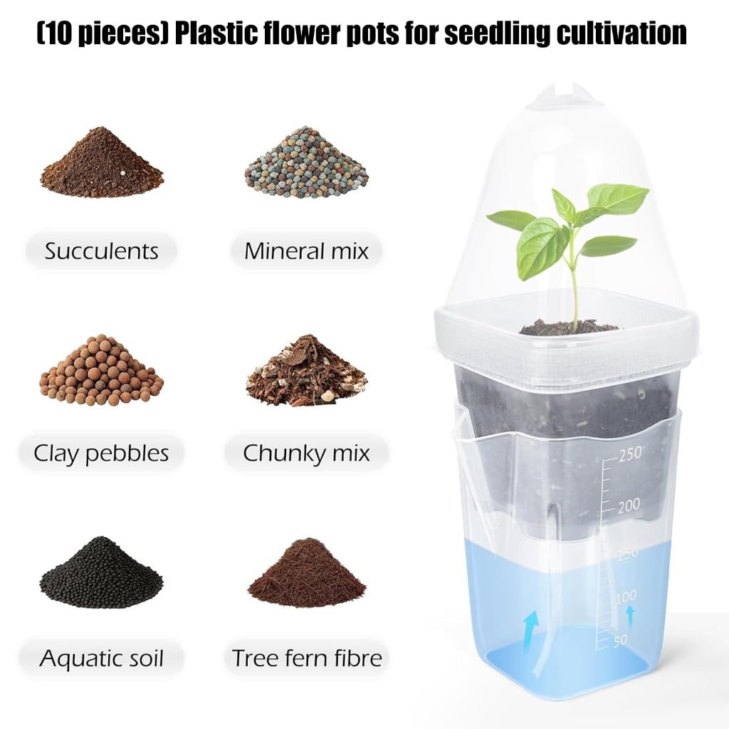 Reusables Seedling Germination Tray Durability Multipurpose Hydroponic Nursery