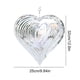 thumbnail image 4 of Viento en Forma Corazón Que Cuelga Metal Al Aire Libre para Jardín (plata 25 * 32 Cm), 4 of 6