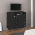 thumbnail image 2 of Manhattan Comfort Liberty 4 Drawer Media Chest in Black, 2 of 8