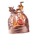 thumbnail image 3 of Bola de nieve musical navideña, figura decorativa con purpurina, decoración navideña, luz de noche para sala de estar, vacaciones y dormitorio., 3 of 9