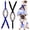 Black, Blue, variant on 2 Pcs Dog Suspenders Diaper Suspenders Soft Female Male Adjustable Washable Pet Diaper Keeper Suspender