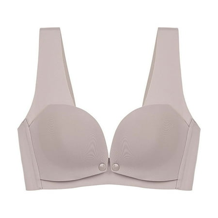 Fengqque Mother s Plus Size Nursing Soft Comfort Fit Bra Solid Yoga Tank Top Underwear No Steel Ring Sling Strap Mother-to-be Bra