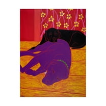 Trademark Fine Art 'Let Sleeping Dogs Lie' Canvas Art by Angela Bon