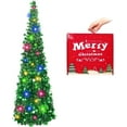 thumbnail image 1 of Fall Tree Home Decor Pop Up Tree with Lights & Timer & Modes Collapsible Tinsel Pencil Tree for Autumn Harvest Porch Thanksgiving Party Decorations Maple Leaves, 1 of 7