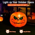 thumbnail image 4 of Costway Citrouille Gonflable Halloween 4 Pieds Grande avec Lumière LED Intégrée, 4 of 10