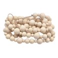 thumbnail image 1 of de madera Garland Farmhouse Pulsera de madera redondas DIY Craft Collar colgante para el hogar Decoración navideña Sala de 24 m BLESIY guirnalda de cuentas, 1 of 2