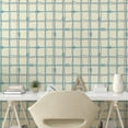 thumbnail image 3 of Ambesonne Nautical Blue Peel & Stick Wallpaper for Home, Shapes as Squares Art, 13"x100", Eggshell Pale Taupe, 3 of 6