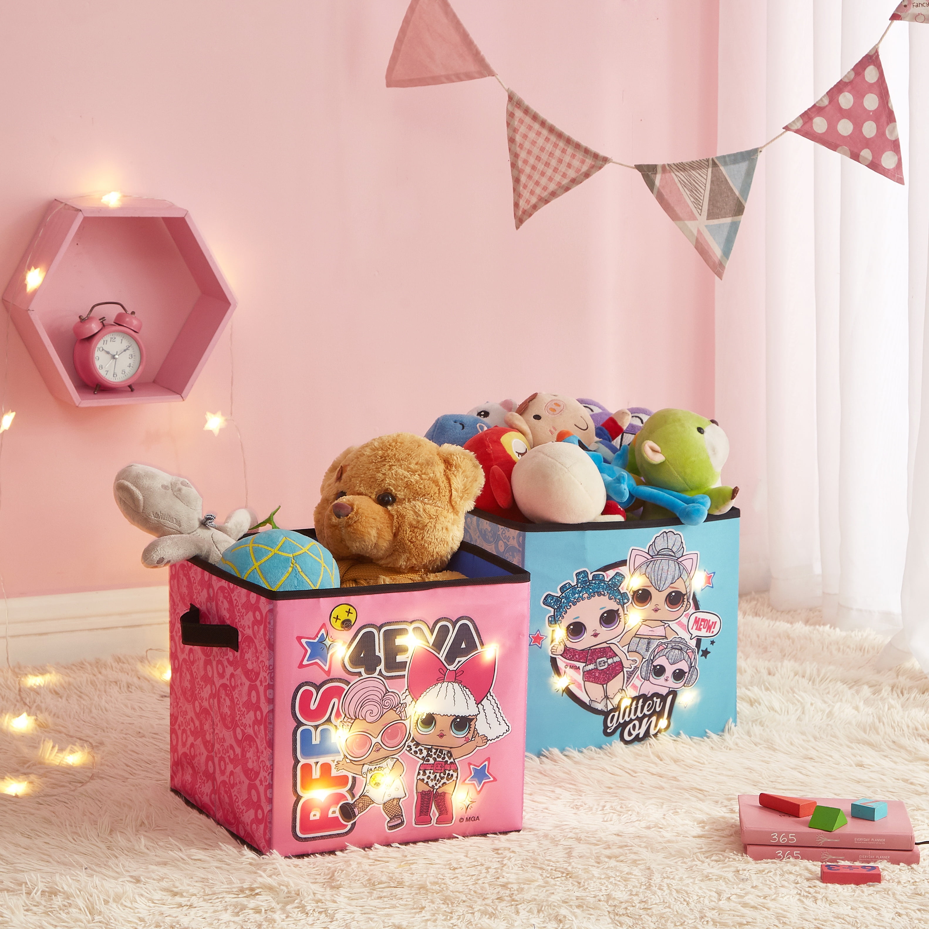 Delta Children Nursery Storage 48 Piece Set Keeps Bedroom Nursery & Closet Clean Infinity Pink Easy Storage/Organization Solution 