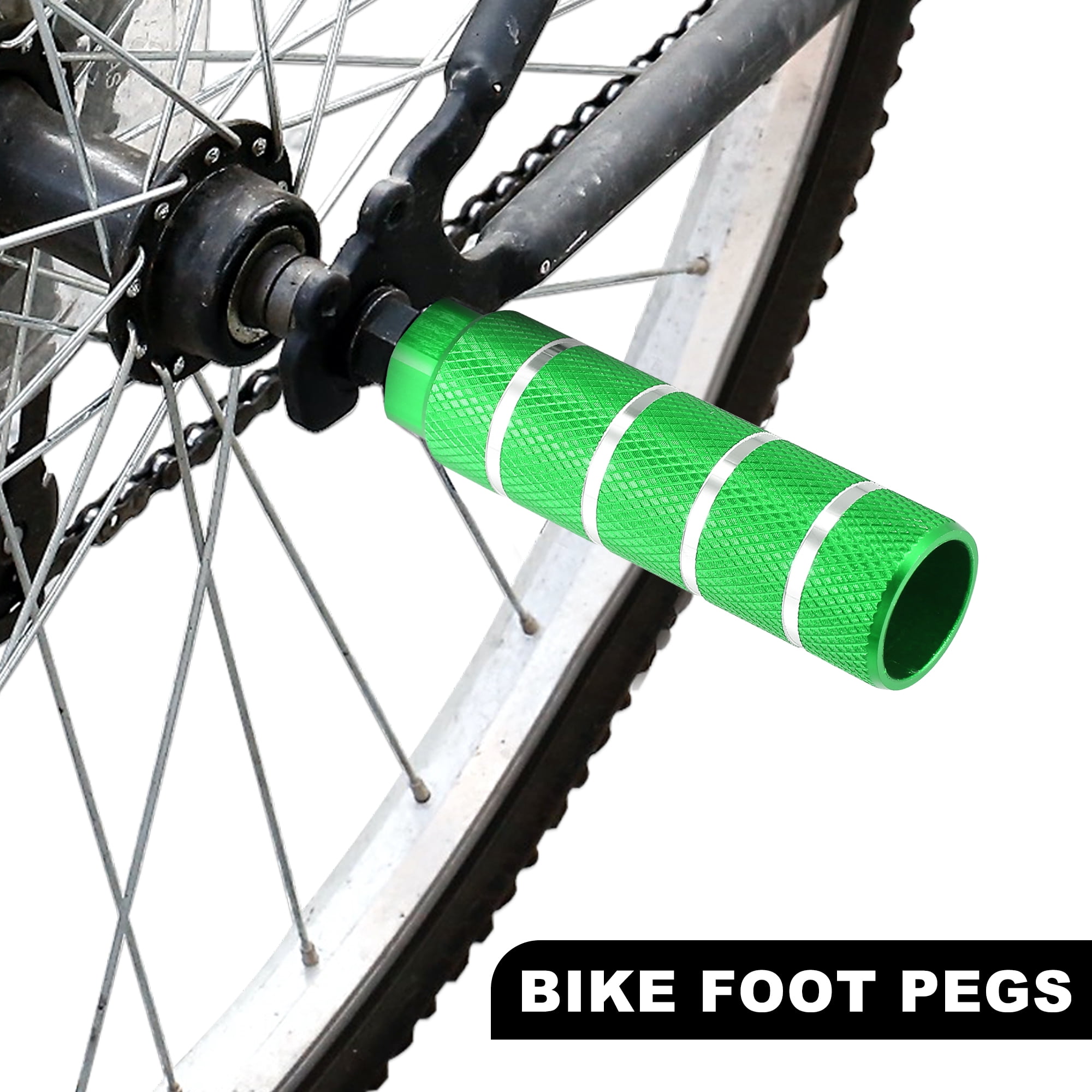 X AUTOHAUX Repose-pieds Arrière En Alliage D'aluminium Pour BMX/MTB - Axe 9,5 Mm - Violet - Antidérapant