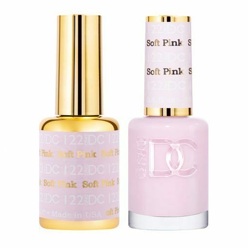 DND DC Duo Soak off Gel & Matching nail polish 122 Soft Pink