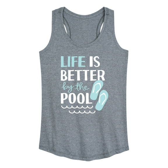 Instant Message - Life Is Better By The Pool - Women's Racerback Tank Top