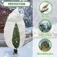 thumbnail image 6 of Thickened Plant Covers Freeze Protection, Winter Frost Protection Blankets, Reusable Drawstring Plant Protection Bags, for Outdoor Fruit Trees Shrubs Potted Plants Cold Frost (31.4"x39.4",Yellow), 6 of 8