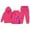 A-Hot Pink396, variant on Big Girls Activewear Outfit Sets 2-Pcs Long Sleeve Tops + Pants With Gradient Heart Print Spring Stylish Daily Clothes