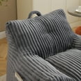 thumbnail image 3 of Jopath Giant Bean Bag Chair,Giant Plush Bean Bag Chair For Adults With Armrests And Footstool,Cozy Fluffy Cloud Mini Couch For Living Room, Bedroom & Dorm Gray, 3 of 8