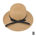 thumbnail image 1 of Summer Beach Sun Hat Foldable Ladies Straw Hat N1I3, 1 of 6