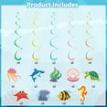 thumbnail image 3 of Under The Sea Party Decorations,  36 Pcs Ocean Themed Party Decorations, Under The Sea Ocean Themed Tropical Fish Ceiling Hanging Swirl, 3 of 7