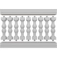 thumbnail image 5 of Ekena Millwork 38"H x 5'L Fiberthane Avalon Unassembled Balustrade Railing Kit, Style G (6 7/8" On-Center Spacing to Pass 4" Sphere Code), 5 of 6
